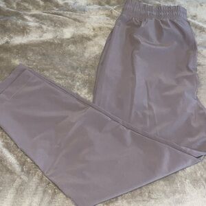 High rise taupe pants